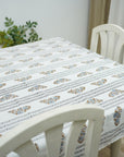 FLORAL PRINTED COTTON TABLE COVER HOUSEWARMING GIFTS INDIAN HANDMADE - KALI