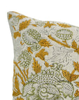 Block Print Viscous Linen Pillow Cover-Akashganga