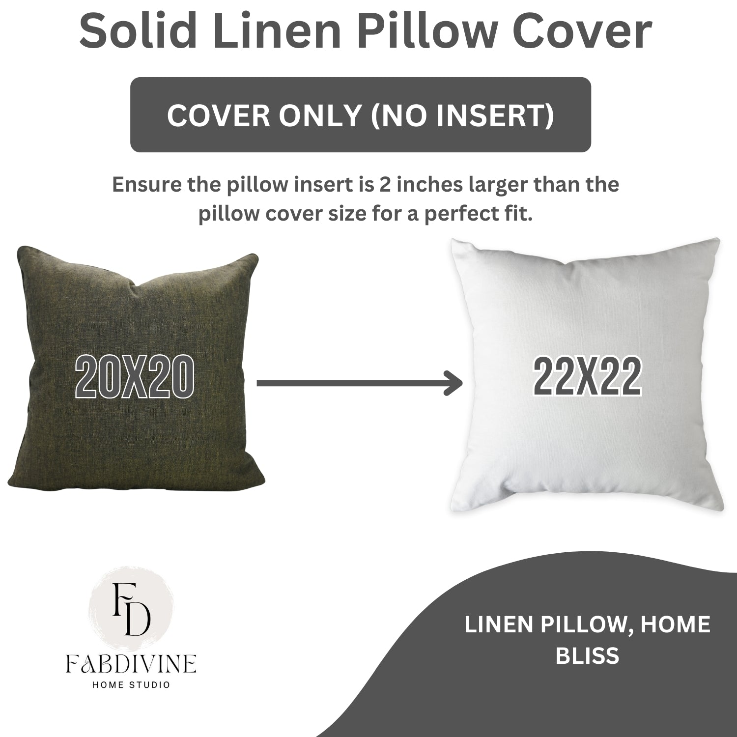 Solid Linen Pillow Collection