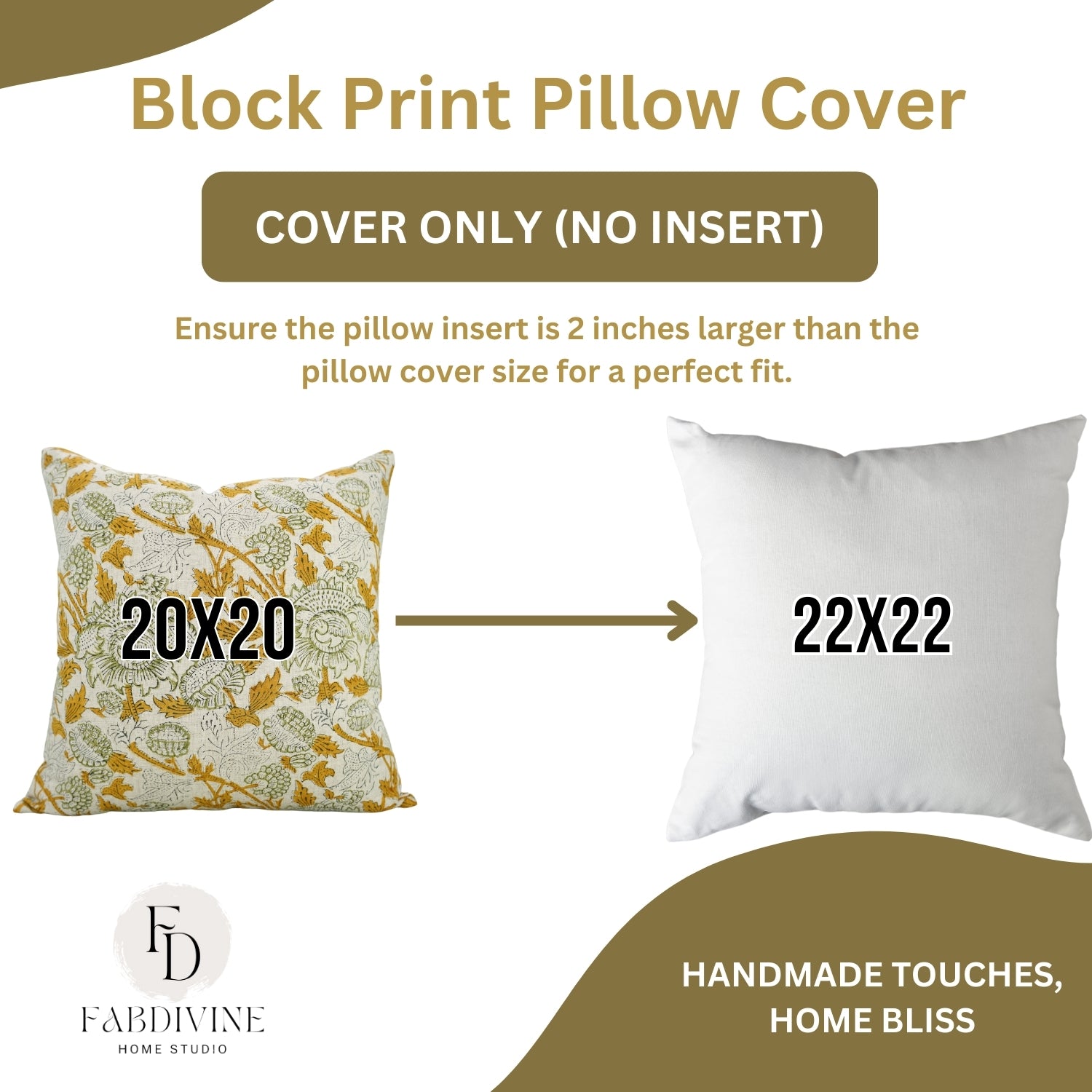 Block Print Viscous Linen Pillow Cover-Akashganga