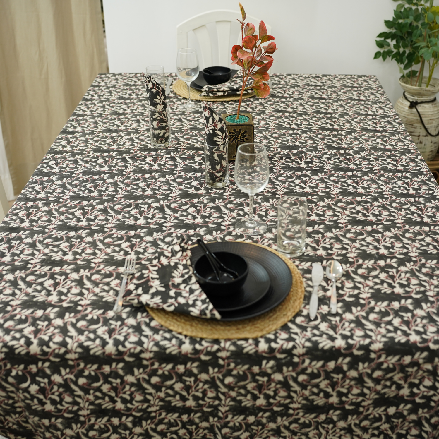 Duck Canvas Table Cloth-Pushpa Varsha