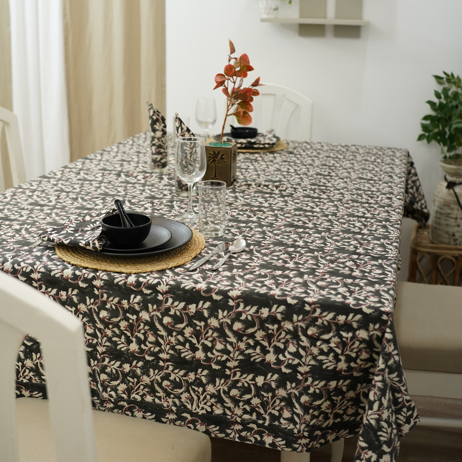 Duck Canvas Table Cloth-Pushpa Varsha