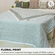 Medium Cotton Block Printed Quilt/Blankets – Soft & Elegant