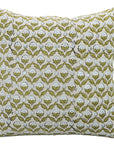 Block print Pure Linen throw pillow cover- SHEHNAZ - Fabdivine