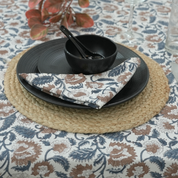 Thick Cotton White Table Cloth-Mandakini