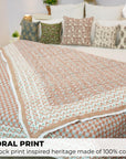 Cotton Bedspred/Quilts – Soft, Medium weight, and Beautiful Block Prints