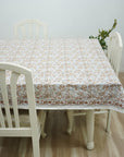 FLORAL PRINTED TABLE DECORATIVE DINING 100% COTTON COVER WITH NAPKINS - QUDRAT