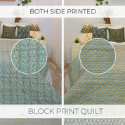 Medium Weight Cotton Block Printed Quilts