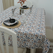 Thick Cotton White Table Cloth-Mandakini