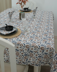 Thick Cotton White Table Cloth-Mandakini