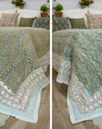 Medium Weight Cotton Block Printed Quilts