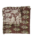 PURE LINEN BLOCK PRINTED FRILL NAPKIN SET DECORATIVE RUFFLE DESIGN – HANDMADE INDIAN STYLE BOHO MORMUKUT