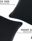 Home Decorative Solid Linen Home Accents in Black Colour