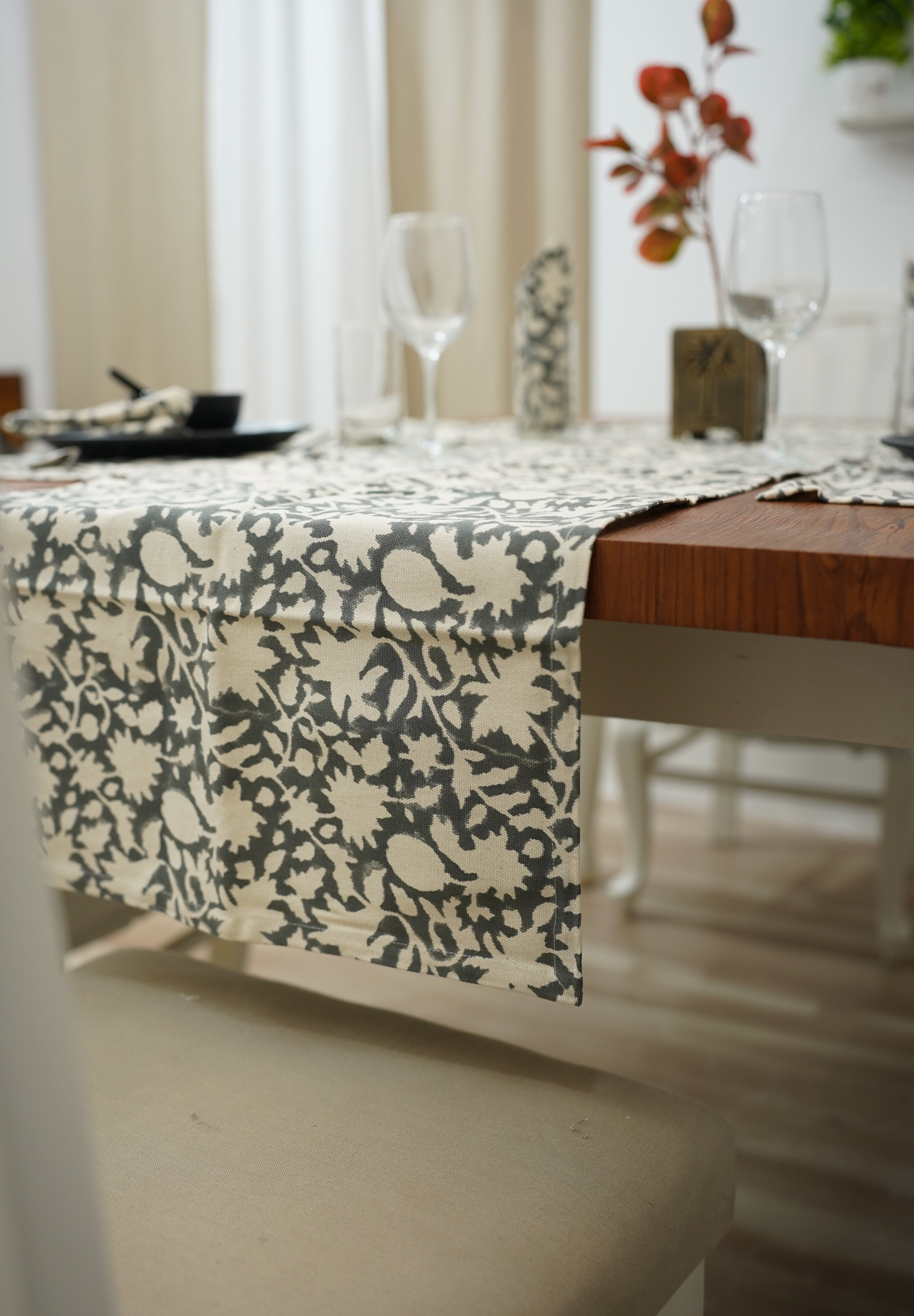 Duck Canvas Table Runner-Manikarnika