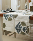 Thick Cotton White Table Runner-Badshah