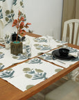 Thick Cotton White Table Runner-Badshah