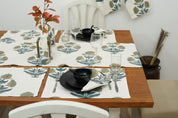 Thick Cotton White Table Runner-Badshah