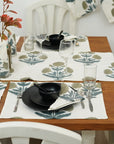 Thick Cotton White Table Runner-Badshah