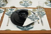 Thick Cotton White Table Runner-Badshah