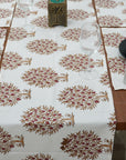 Thick Cotton White Table Runner-Anar