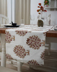 Thick Cotton White Table Runner-Anar