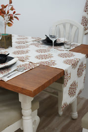 Thick Cotton White Table Runner-Anar