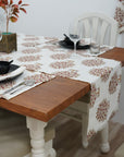 Thick Cotton White Table Runner-Anar