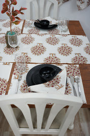 Thick Cotton White Table Runner-Anar