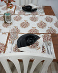 Thick Cotton White Table Runner-Anar