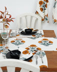 Thick Cotton White Table Runner-Badshah