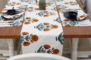 Thick Cotton White Table Runner-Badshah