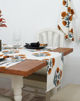 Thick Cotton White Table Runner-Badshah