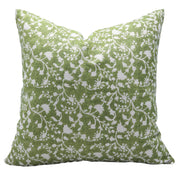 Block print Pillow cover for sofa, couch or bed- Pure Linen- FIROZA - Fabdivine