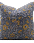 Block print Pillow cover for sofa, couch or bed- Thick Linen- KUNDANVAN - Fabdivine