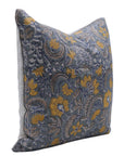 Block print Pillow cover for sofa, couch or bed- Thick Linen- KUNDANVAN - Fabdivine