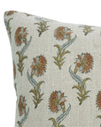 Block Print Duck Canvas Pillow Cover- Daffodil