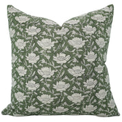 Throw Pillow Cover Designer Collection of Hand Block Print Cotton Linen- DHRUV - Fabdivine