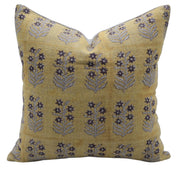 Block print Thick Linen throw pillow cover- INDERDHANUSH - Fabdivine