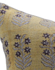 Block print Thick Linen throw pillow cover- INDERDHANUSH - Fabdivine