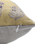 Block print Thick Linen throw pillow cover- INDERDHANUSH - Fabdivine