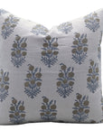 Block print Pure Linen throw pillow cover- HAJARA - Fabdivine