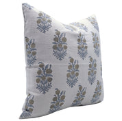 Block print Pure Linen throw pillow cover- HAJARA - Fabdivine