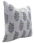 Block print Pure Linen throw pillow cover- HAJARA - Fabdivine