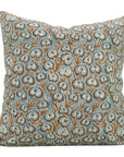 Block Print Viscous Linen Pillow Cover- Heart Wine