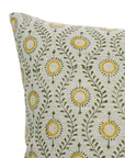 Block Print Thick Linen  Pillow Cover-Lehar