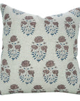 Block Printed Thick Linen Pillow Cover - Mayra