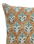 Hand Block Printed Home Decor Thick Linen Cushion Cover - Mayur