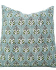 Block Print Viscous Linen Pillow Cover-Mayur