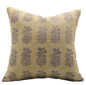 Block print Pillow cover for sofa, couch or bed- Pure Linen- INDERDHANUSH - Fabdivine