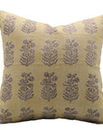 Block print Pillow cover for sofa, couch or bed- Pure Linen- INDERDHANUSH - Fabdivine